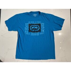 Ecko Unltd Mens Graphic T-Shirt Blue